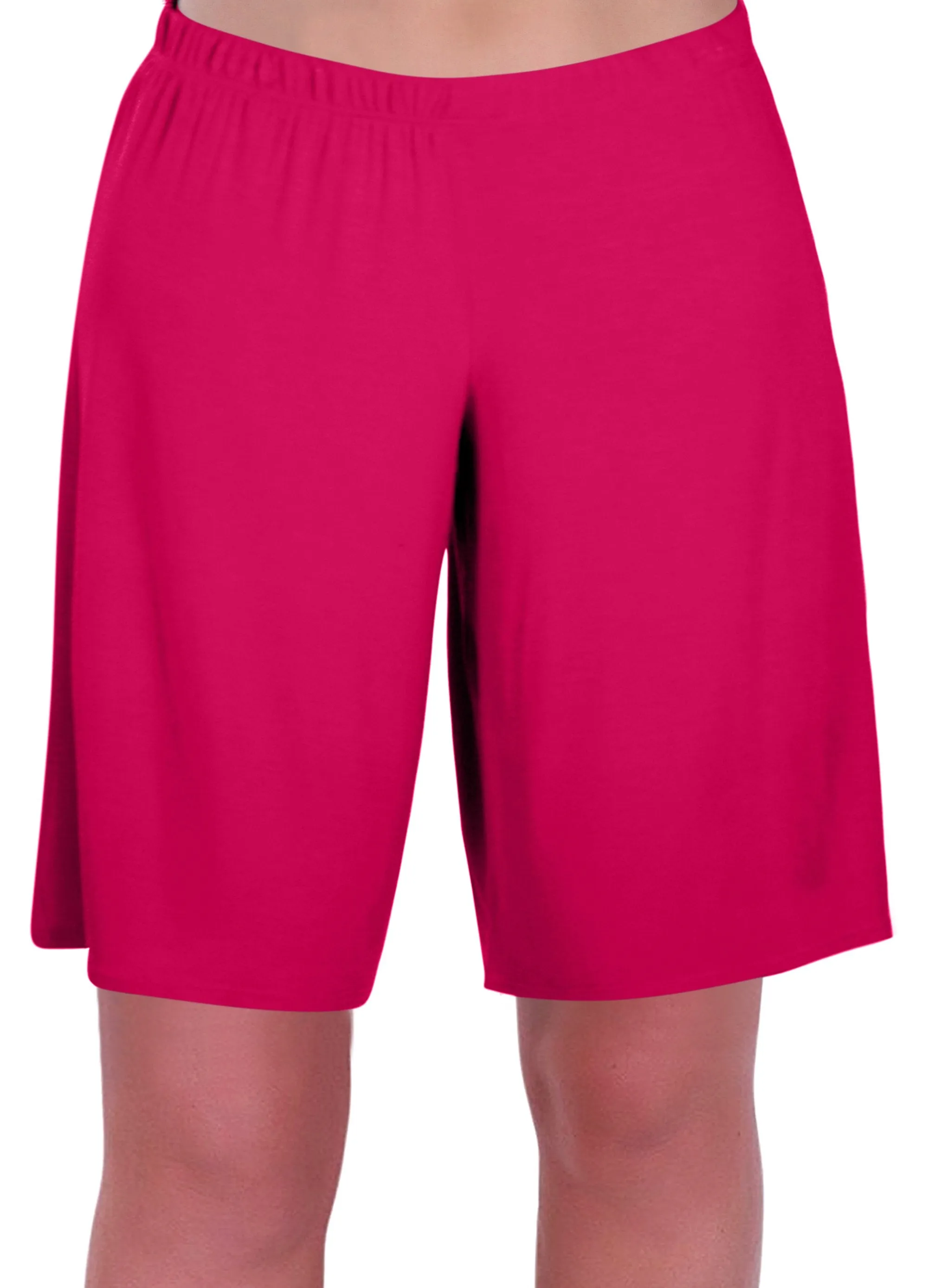 Star Jersey Elasticized Stretch Womens Plus Size Shorts