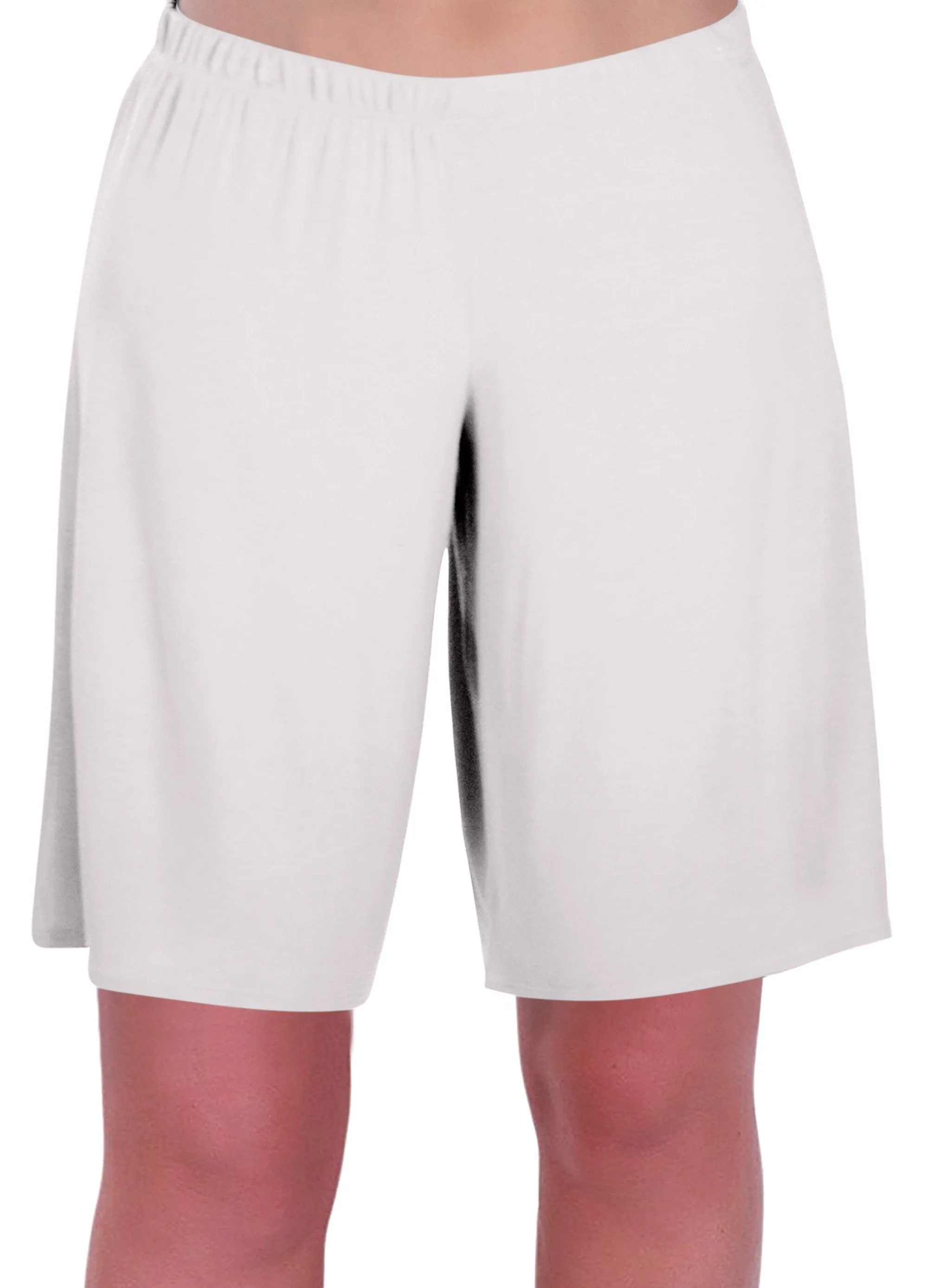 Star Jersey Elasticized Stretch Womens Plus Size Shorts