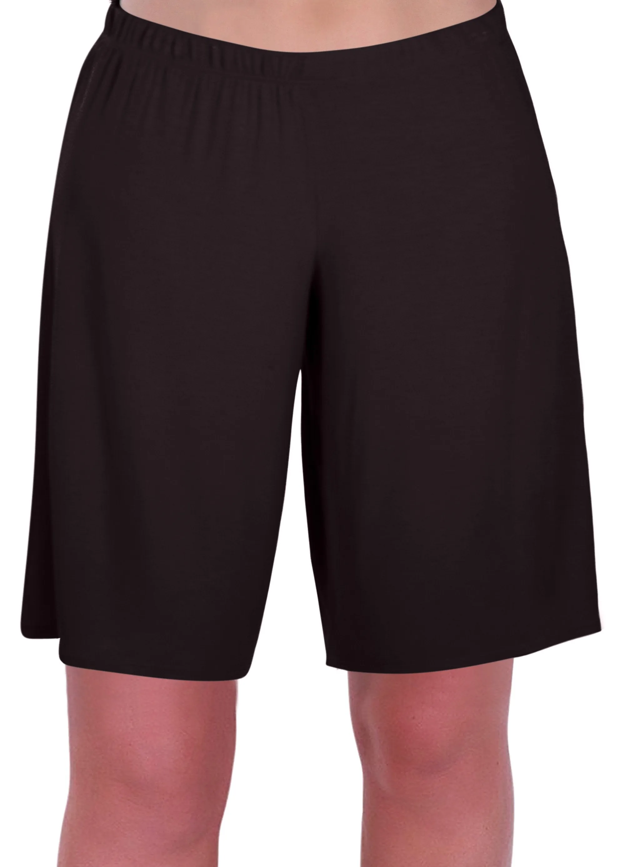 Star Jersey Elasticized Stretch Womens Plus Size Shorts