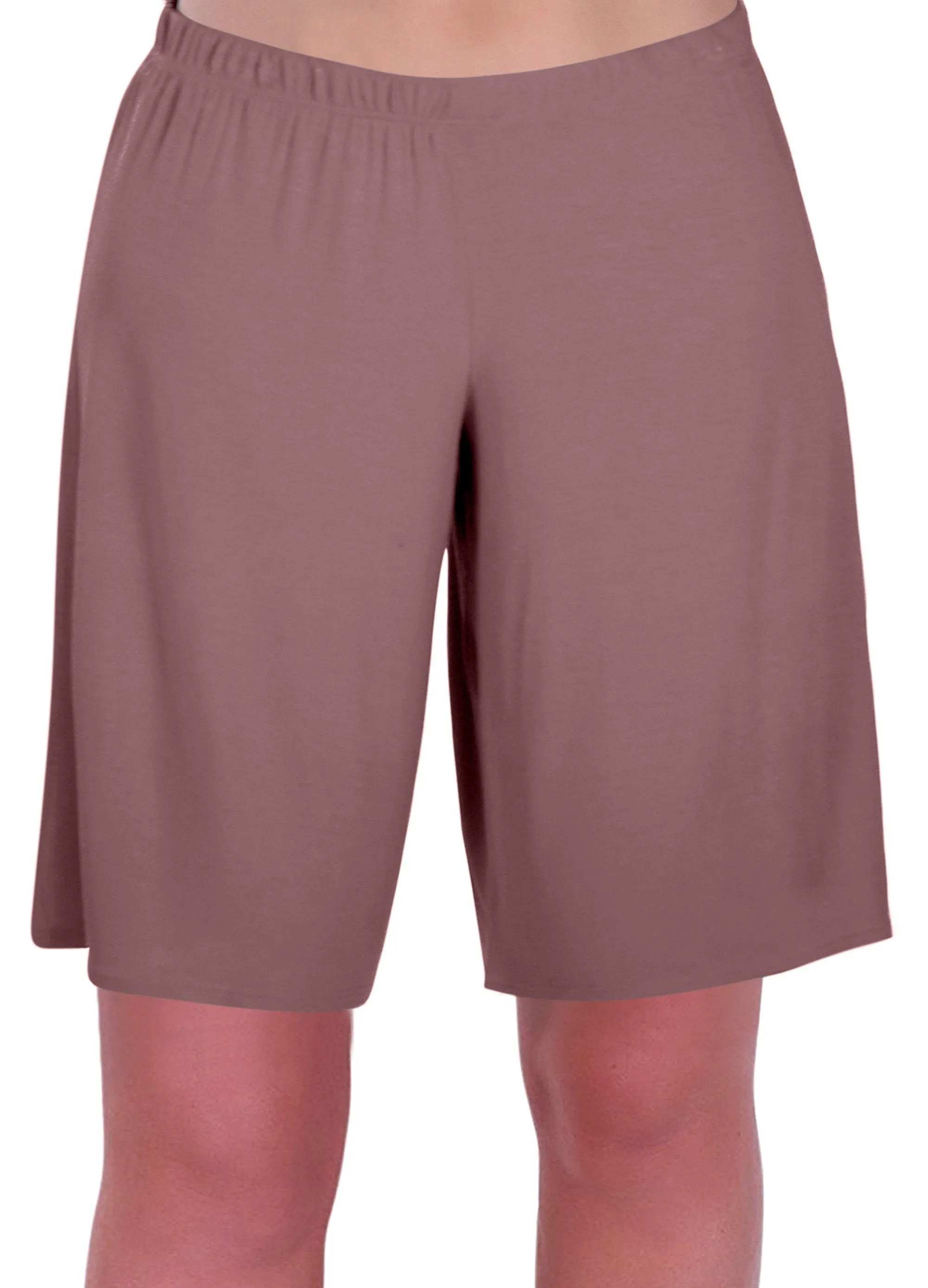 Star Jersey Elasticized Stretch Womens Plus Size Shorts