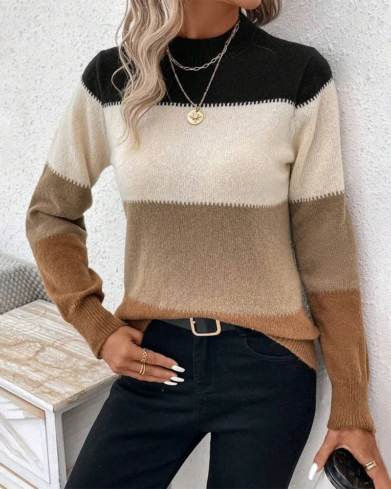 Striped Knit Sweater