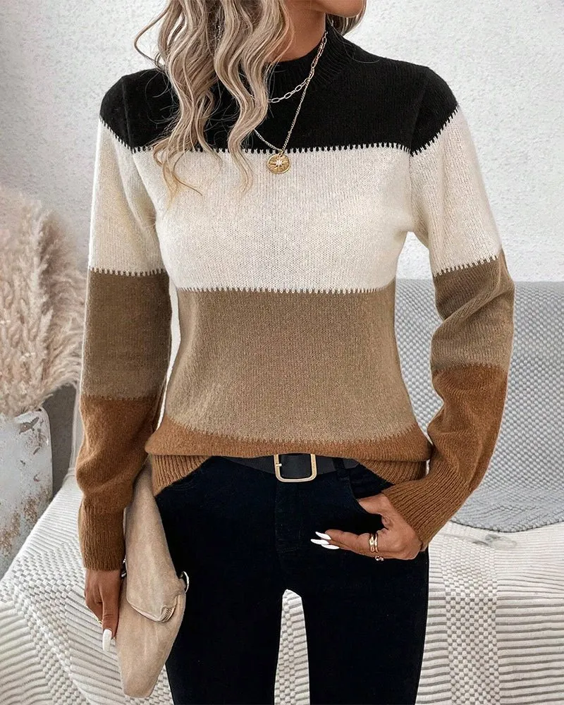 Striped Knit Sweater