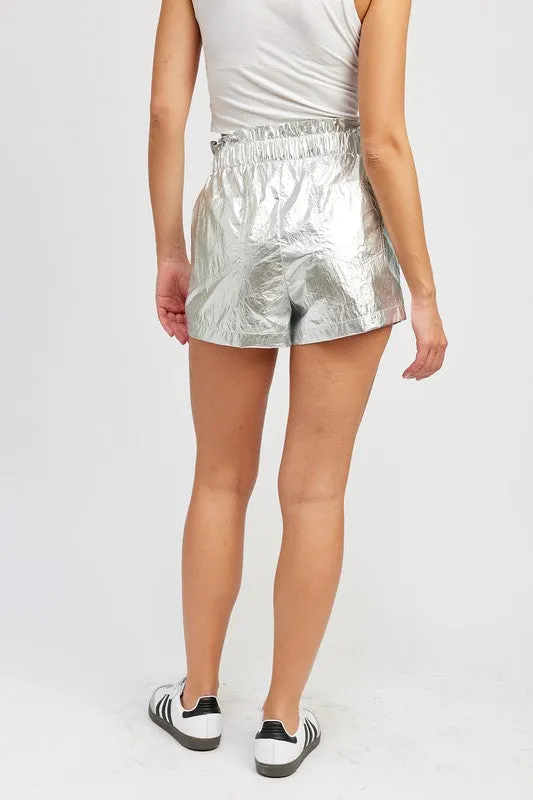 TEEK - PAPERBAG METALLIC SHORTS