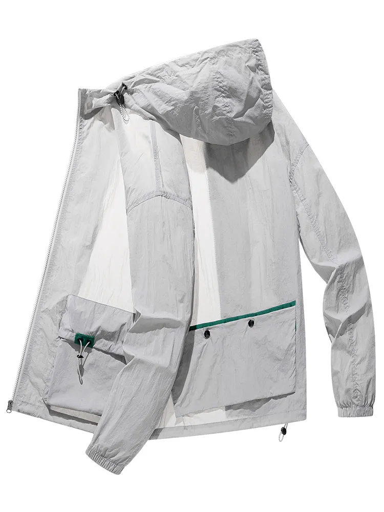 Ultra-Light Multi-Pockets Proof Windbreaker with Hood - SF0895