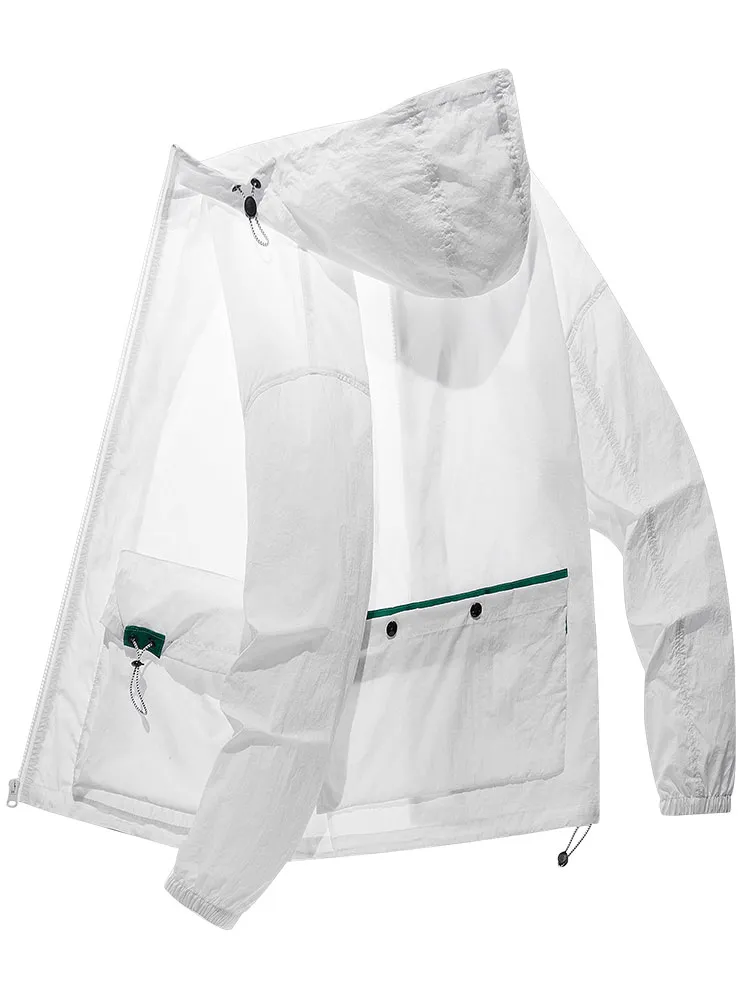 Ultra-Light Multi-Pockets Proof Windbreaker with Hood - SF0895