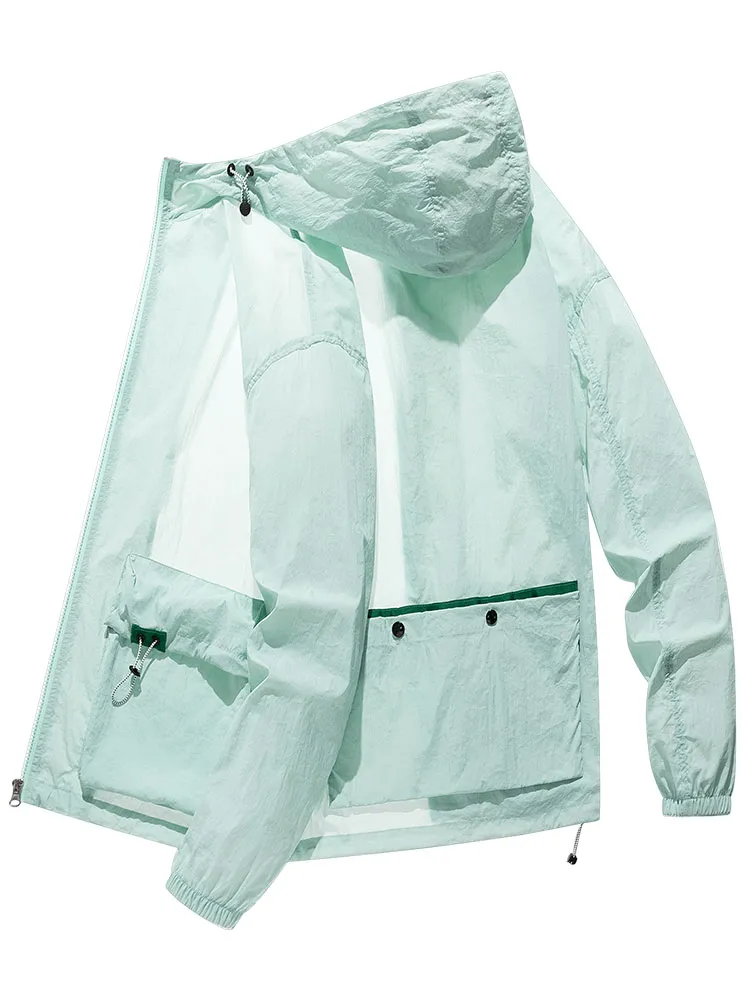 Ultra-Light Multi-Pockets Proof Windbreaker with Hood - SF0895