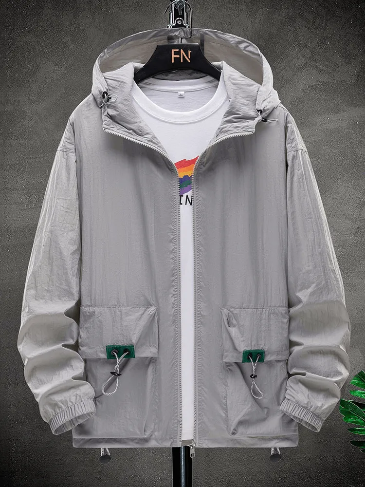 Ultra-Light Multi-Pockets Proof Windbreaker with Hood - SF0895